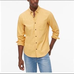 NWT Garment-dyed Untucked slim Oxford shirt